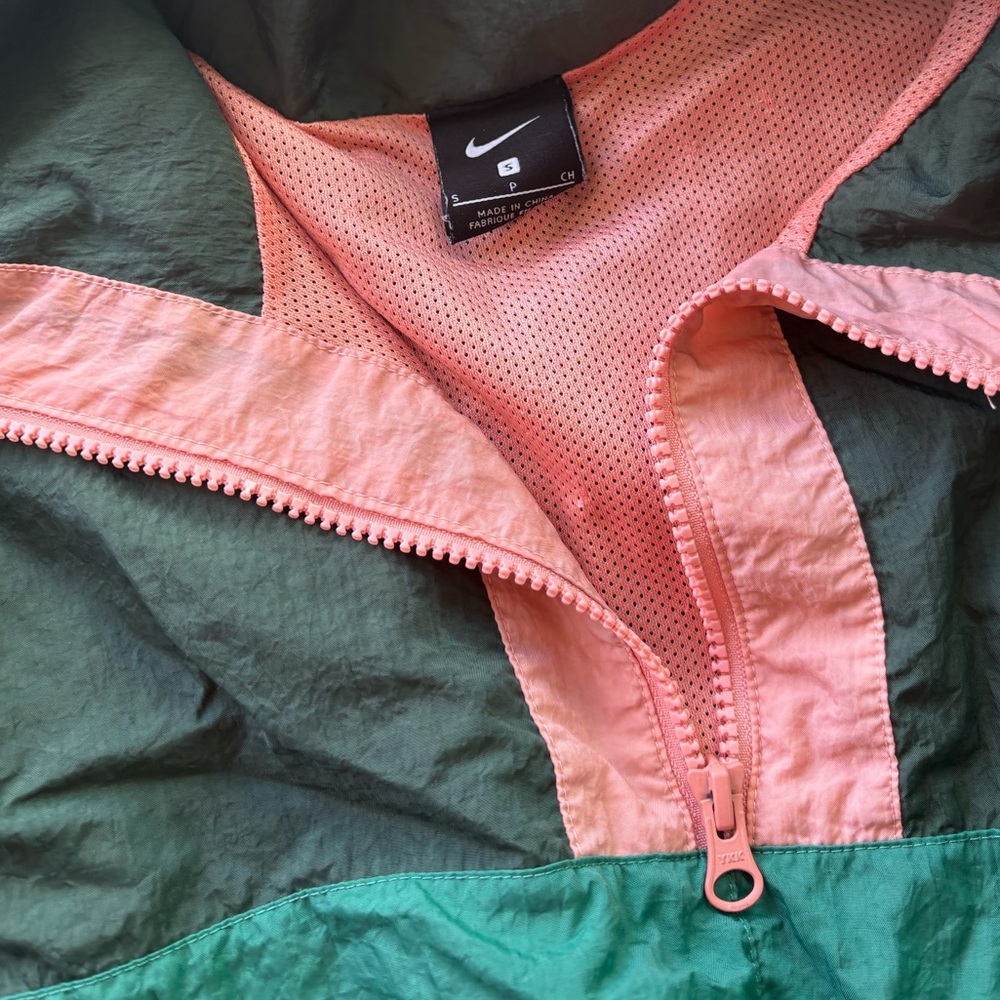 Nike Colorblock Flight Patch Jacket Two Tone Gree… - image 4